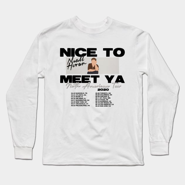 Nice To Meet You Tour Dates Parody T-Shirt Long Sleeve T-Shirt by xxkristen